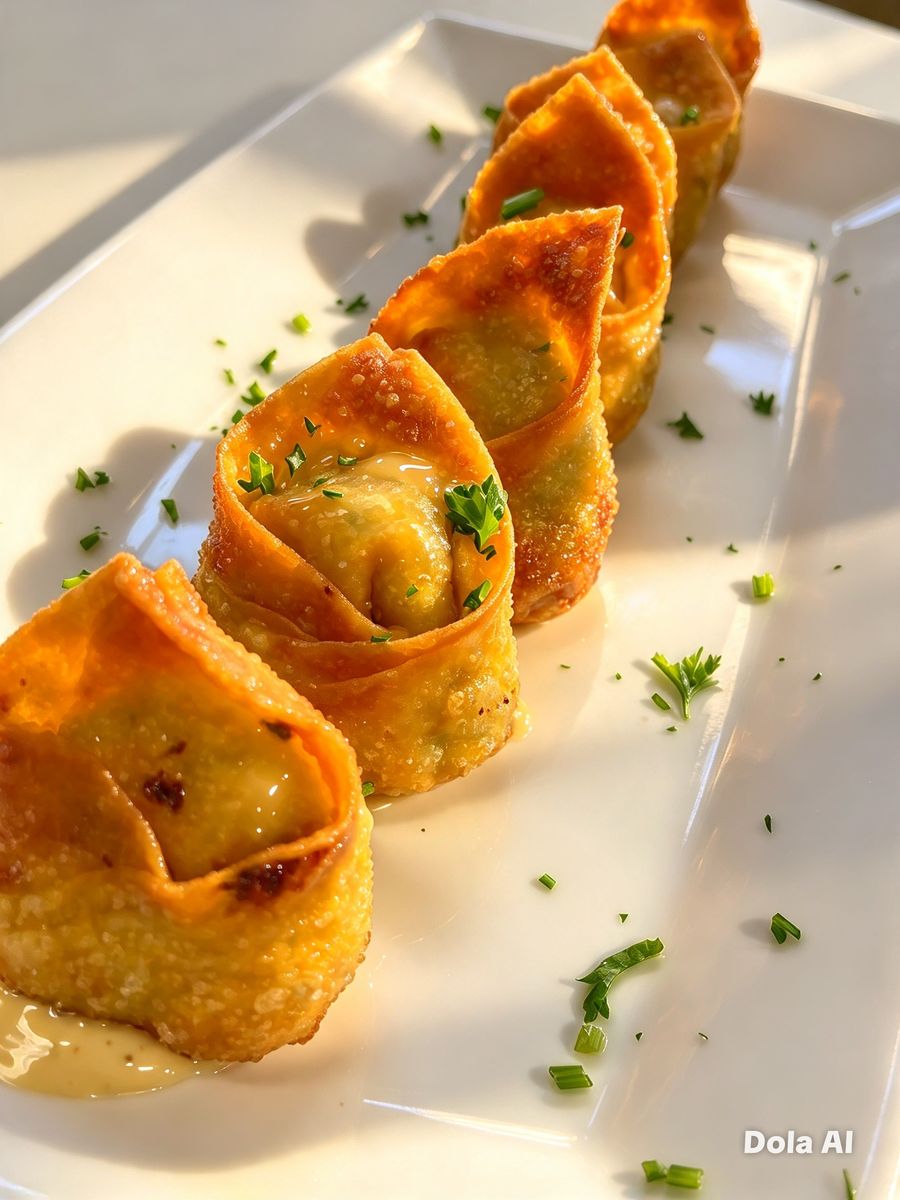 Crispy fried wontons